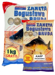 zanęta popularna BOLAND Karp Truskawka - op. 1kg