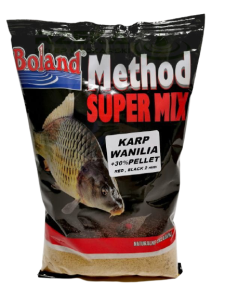 zanęta Method Super Mix BOLAND + pellet Karp Wanilia - op. 1kg