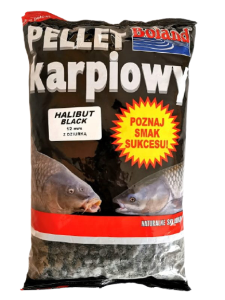 pellet karpiowy BOLAND Halibut Black 12mm - op. 1kg