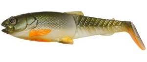 przynęta Savage Gear Craft Cannibal Paddletail dł 12,5cm /20g - Olive Pearl Hot Orange - 1szt. 