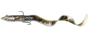 przynęta Savage Gear 4D Real Eel 30cm/80g-Sinking Olive/Pearl PHP-1szt.