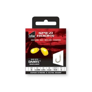 przypon gotowy DAM SPEZI Sweetcorn 0,16mm / nr 12 / op. 10szt.