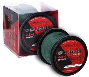 plecionka sumowa MIKADO Silurus 4 X BRAID - zielona - 0.50mm / 41.80kg / dł. 600m