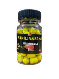 dumbels MC KARP Pop-up 8mm - Wanilia & Banan