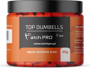 dumbells MATCH PRO 7mm / 25g - Ośmiornica/Kałamarnica Fluo