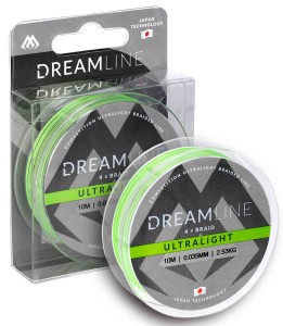 plecionka MIKADO Dreamline Ultralight - 0.035mm/2.53kg/10m - fluo zielona