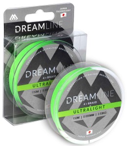 plecionka MIKADO Dreamline Ultralight - 0.047mm/3.87kg/150m - fluo zielona
