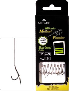 przypon MIKADO Method Feeder z igłą na plecionce op. 8szt - nr12 / 0.12mm / 10cm