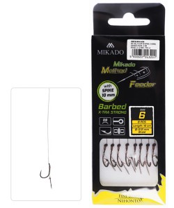 przypon MIKADO Method Feeder z igłą na plecionce op. 8szt - nr10DB / 0.12mm / 10cm