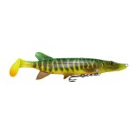 przynęta gumowa SAVAGE GEAR 4D Pike Shad 20cm/65g Slow Sink Firetiger