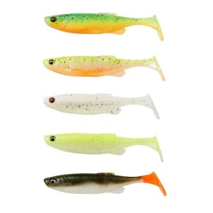 zestaw gum SAVAGE GEAR Fat Minnow T-Tail op. 5szt / 10,5cm / 11g - Darkwater