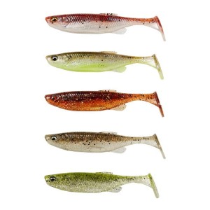 zestaw gum SAVAGE GEAR Fat Minnow T-Tail op. 5szt / 7,5cm / 5g - Clearwater