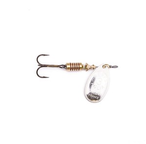 błystka obrotowa MEPPS Aglia srebrna nr.4 / 9gr.  