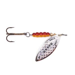 błystka obrotowa MEPPS Aglia Long Rainbo srebrna nr.4 / 17gr.  