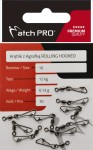 krętlik z agrafką Rolling Hooked MATCH PRO nr.14 / 4kg 