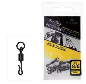 krętlik szybkiej wymiany z kółkiem MIKADO op. 10szt. / nr 8.