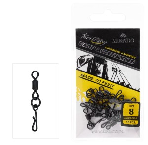 krętlik  z agrafką szybkiej wymiany MIKADO op. 10szt. / nr 8.