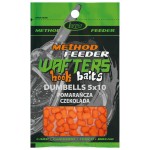 przynęta LORPIO Hook Baits Wafters Dumbells 5x10mm / op. 15g / Pomarańcza Czekolada