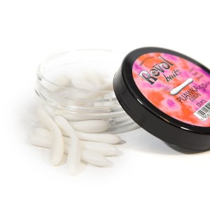 przynęta Pijawka REVOL BAITS dł.70mm - kolor Biały / zapach Krewetka / 1szt.