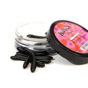 przynęta Pijawka REVOL BAITS dł.50mm - kolor Czarny  / zapach Krewetka / 1szt.
