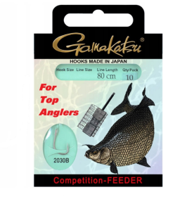 przypony gotowe GAMAKATSU 2030B Competition Feeder / nr.12 / 0,20mm / dł.80cm / op.10szt.