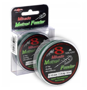 plecionka MIKADO Octa Method Feeder - 0.10mm / 7.75kg / 10m - zielona