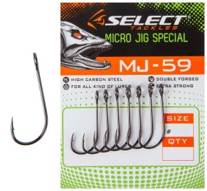 haczyki do czeburaszki  SELECT MJ-59 Micro Jig Special / nr.4 / op.9szt.