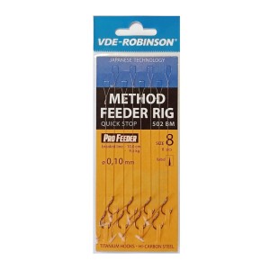 Przypon VDE-R z quick stop MF 502BM rozm. 12 / plecionka 0,08mm / op.8szt. / dł.10cm