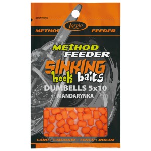 przynęta LORPIO Hook Baits Sinking Dumbells 5x10mm / op.20 gr. / Mandarynaka