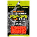 przynęta LORPIO Hook Baits Pop-up Dumbells 7x10mm / op15 gr. / Malina Czarny Pieprz