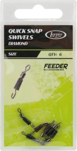 łącznik LORPIO do przyponu Quick Snap Swivel Diamond - 6szt. / nr.20