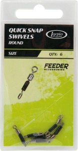 łącznik LORPIO do przyponu Quick Snap Swivel Round - 6szt. / nr.20