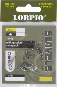krętlik z agrafką LORPIO Swing Spin op.10szt. / rozm.S