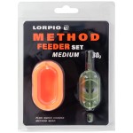 podajnik do methody z foremką i łącznikiem LORPIO Method Feeder Medium / 30gr