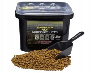 pellet zanętowy w wiaderku STARBAITS Pro Mixed Pellet Banana Nut op.2kg