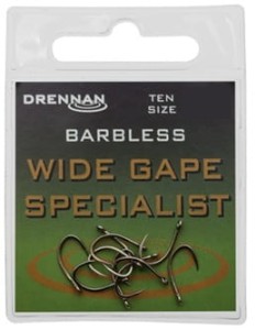 haczyki DRENNAN Wide Gape Specjalist Barbless nr.14 / op.10szt