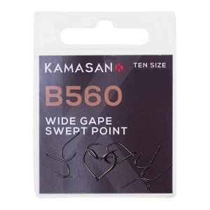 haczyki KAMASAN B560 Wide Gape Swept Point / op. 10szt  / roz.18
