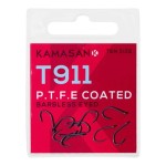 haczyki KAMASAN T911  P.T.F.E. Barbless / op.10szt. / nr.18