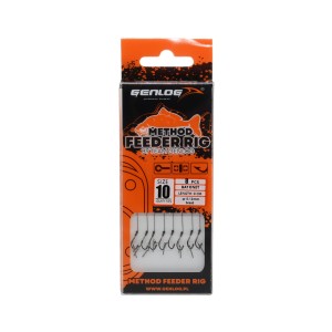 przypony do Method Feeder z wkrętem GENLOG dł.10cm / op.8szt  / nr.12 / plecionka 0,12mm 