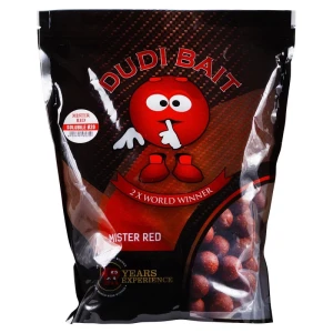 kulki proteinowe Mister Red Super Hot Soluble DUDI BAITS op.1kg / 20mm / szybko pracujące