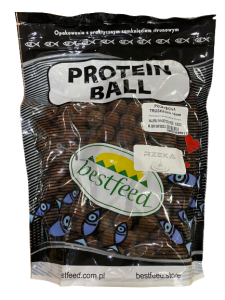 kulki proteinowe BESTFEED Protein Ball 16mm / op. 800g -  Podrybiona Truskawka
