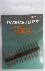 stopery push stop DRENNAN BRĄZOWE - op.28 szt.  